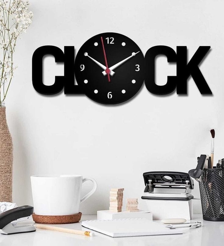 Big modern wall clock