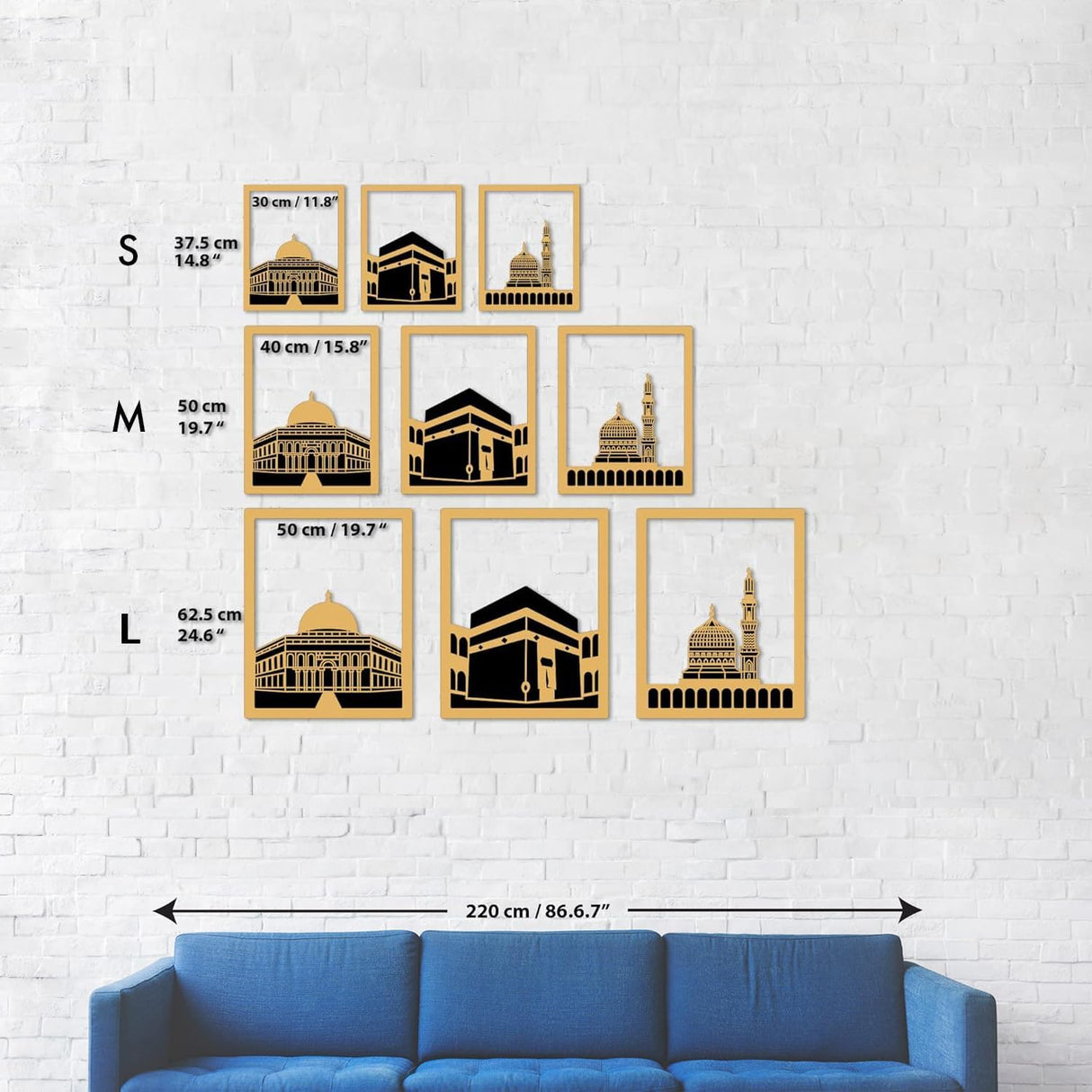 Islamic wall art set