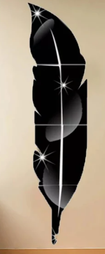 Modern Acrylic Leaf Mirror wall art