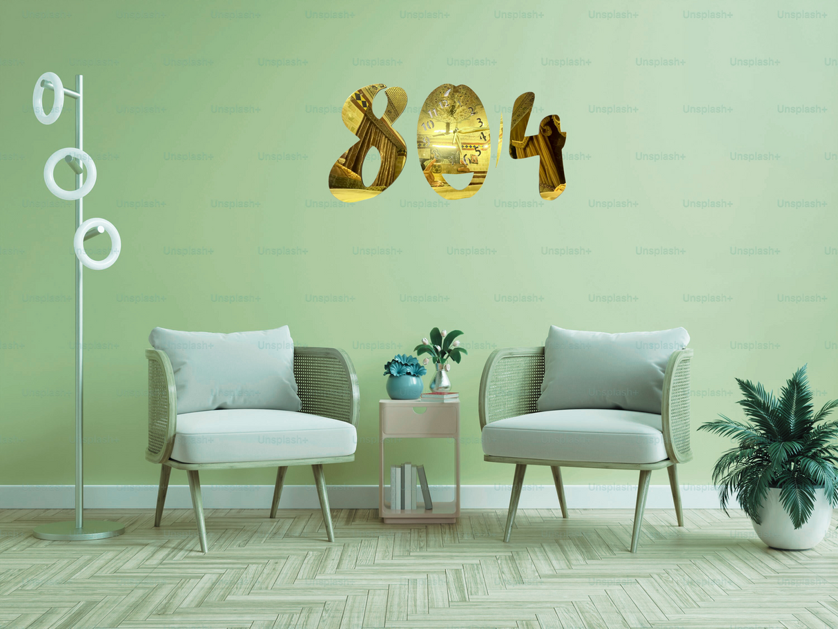 QADI NO 804 acrylic luxury wall clock