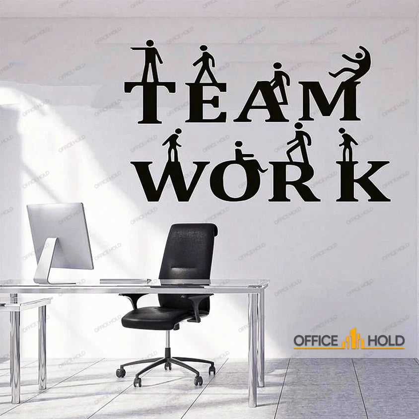 Teamwork 3D Office Wall Art – Motivational Decor