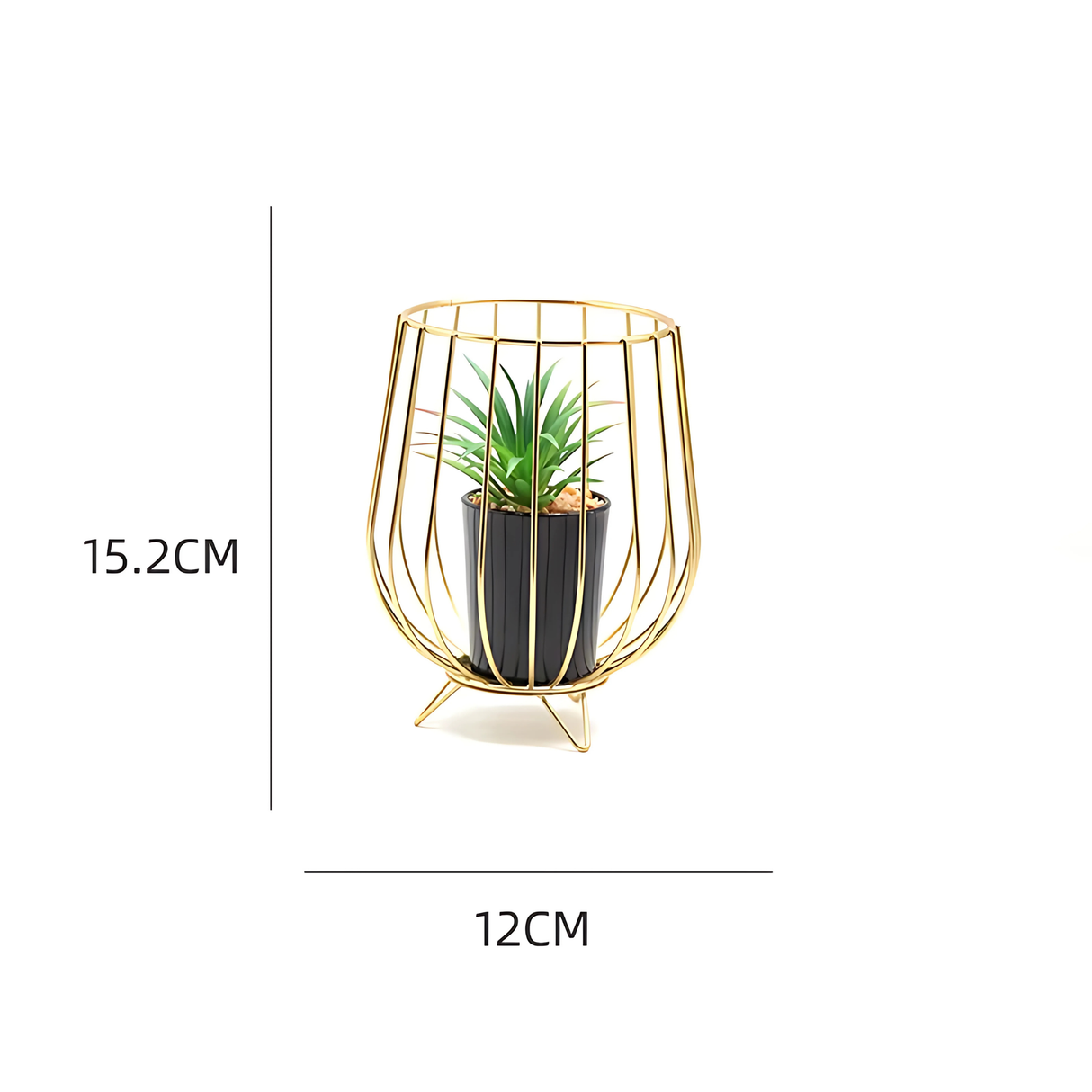 chic gold indoor plant pots