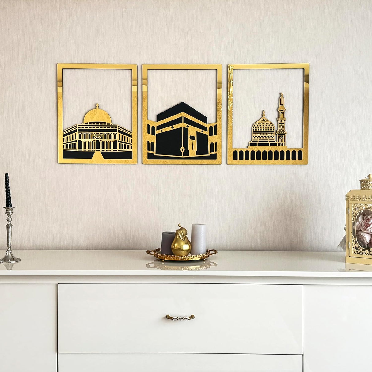 gold acrylic calligraphy