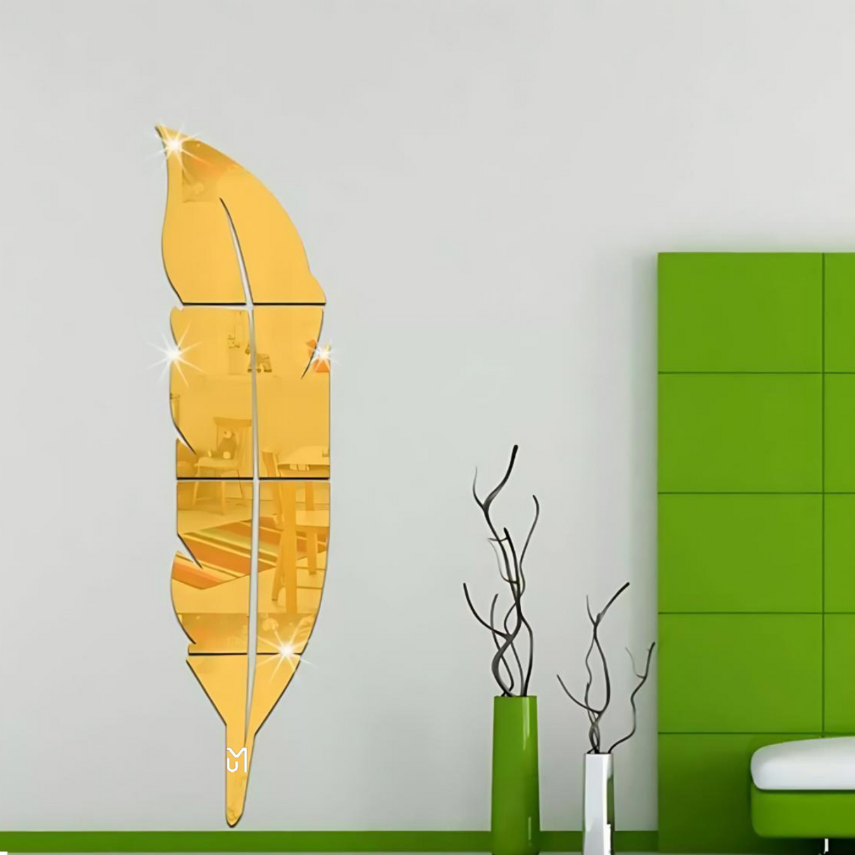 Acrylic Leaf Mirror – Premium Modern Wall Decor