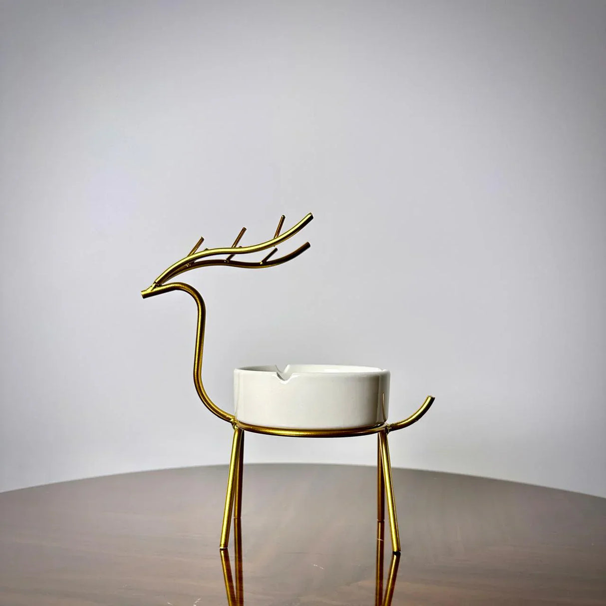 luxury golden gazelle ashtray