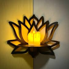 shelf with a table lamp