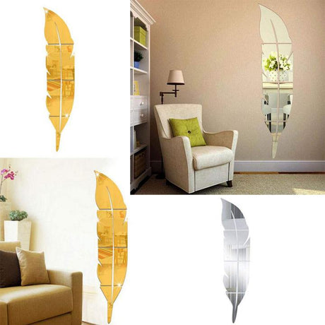  Acrylic Leaf Mirror wall art