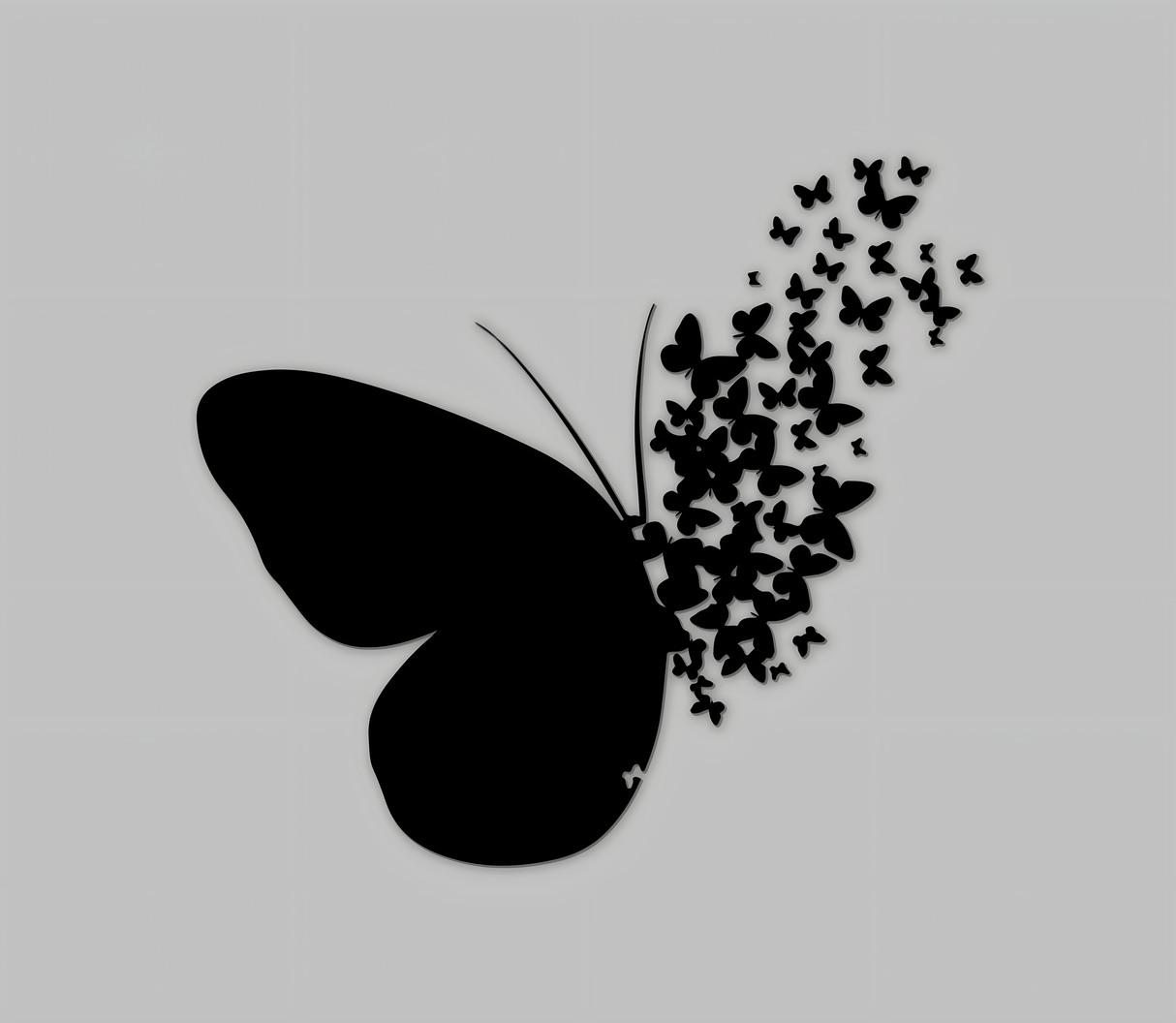 Elegant Butterfly Wall Art, Mini Butterfly Set – MDF wooden & Gold Acrylic