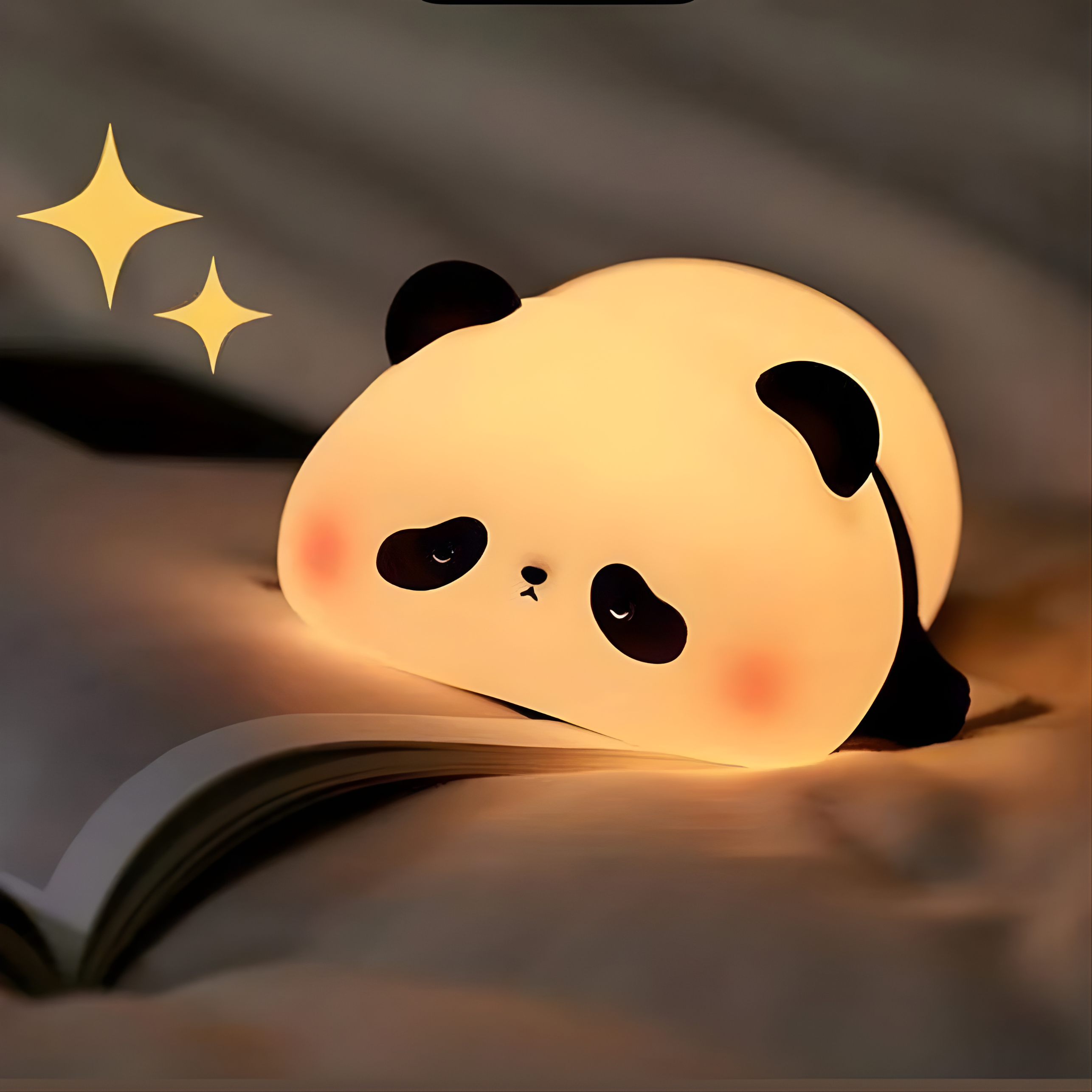 Cute Silicone Panda Night Lamp – USB Rechargeable Touch LED Light