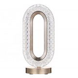 Three-Color Crystal LED Table Lamp – USB Rechargeable, Touch Dimmable | Bedside & Study Lamp in Pakistan