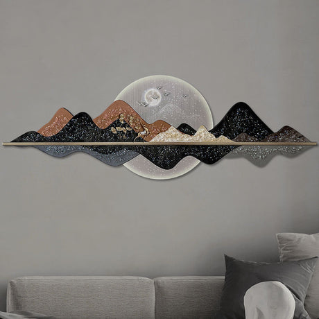 LED crystal wall mural