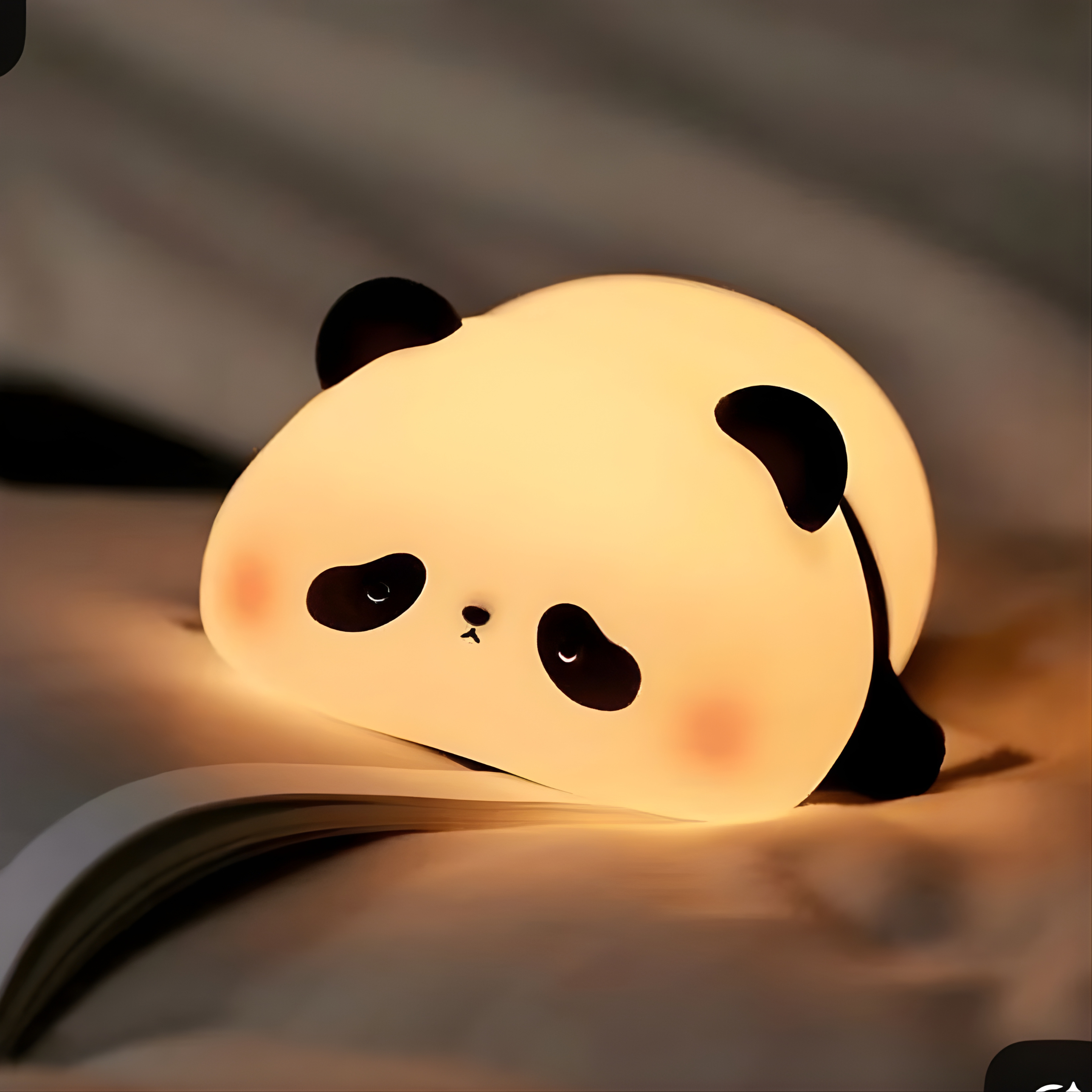 Cute Silicone Panda Night Lamp – USB Rechargeable Touch LED Light