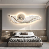 LED wall mural glowing with multicolor lights
