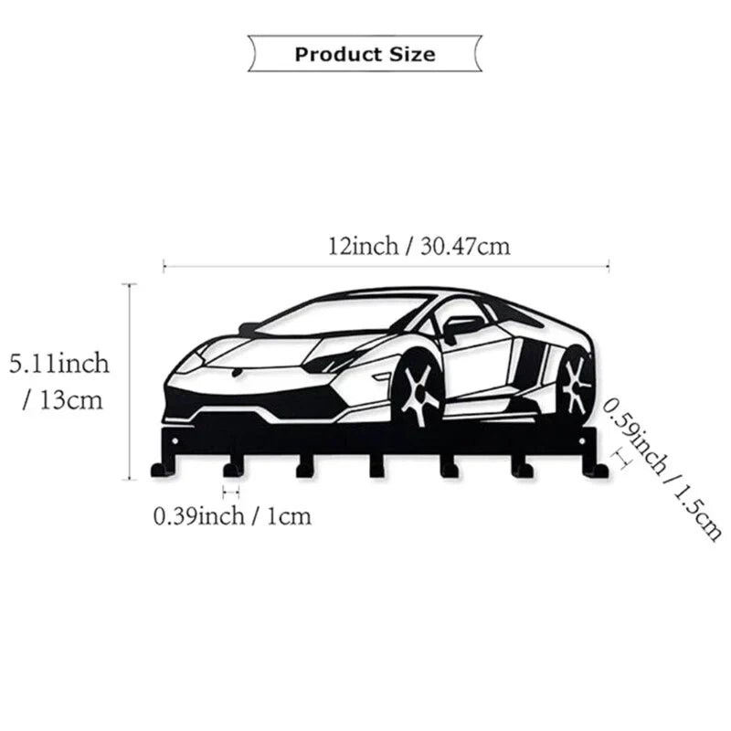 Industrial Metal Car Key Holder Wall Rack – HBAK Choices