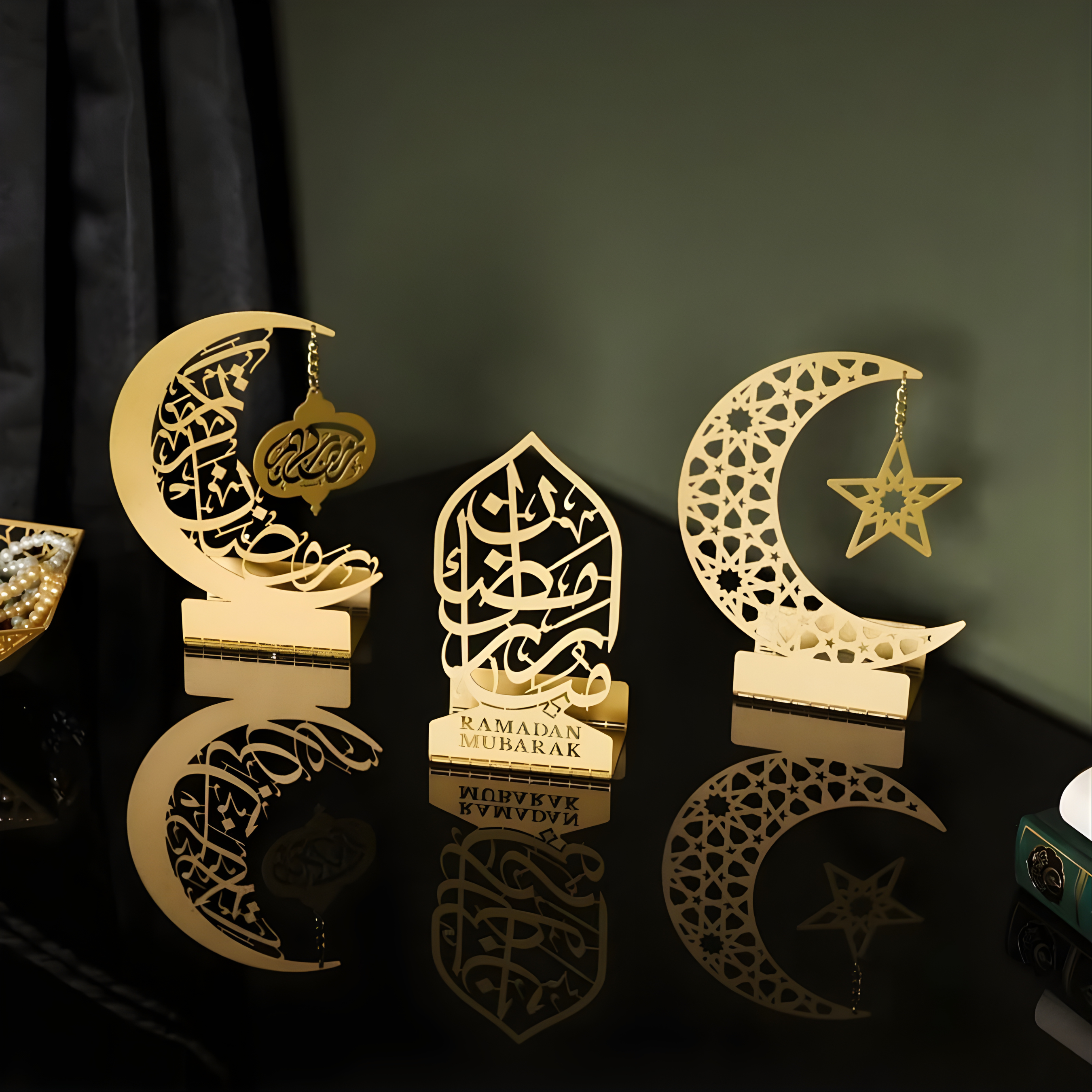 Ramadan Mubarak Candle & Date Holder Set of 3 – HBAK Choices