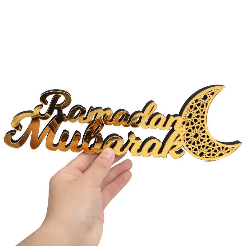 Ramadan Kareem Wooden Table Decor – Arabic Calligraphy Gift by HBAK Choices