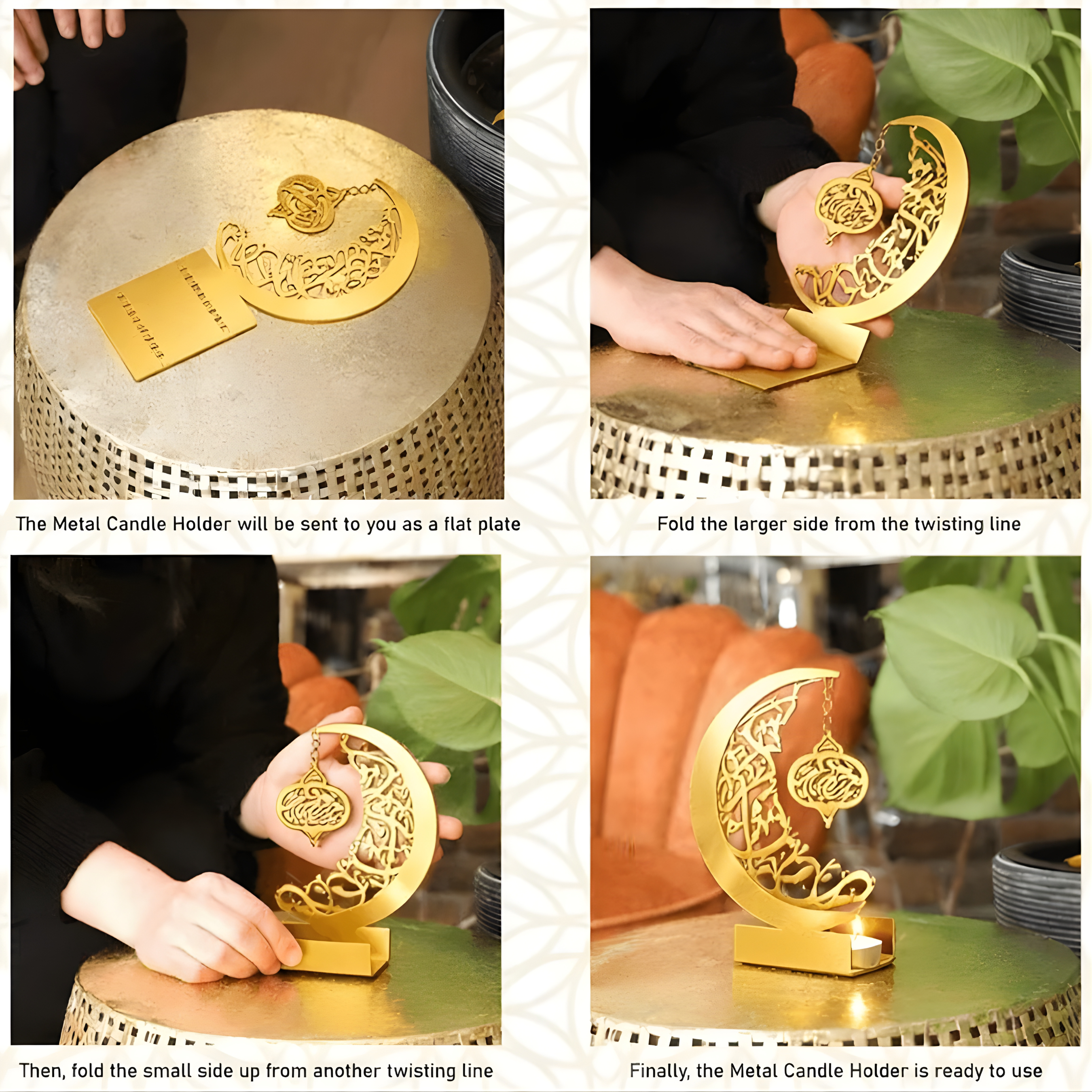 Ramadan Mubarak Candle & Date Holder Set of 3 – HBAK Choices