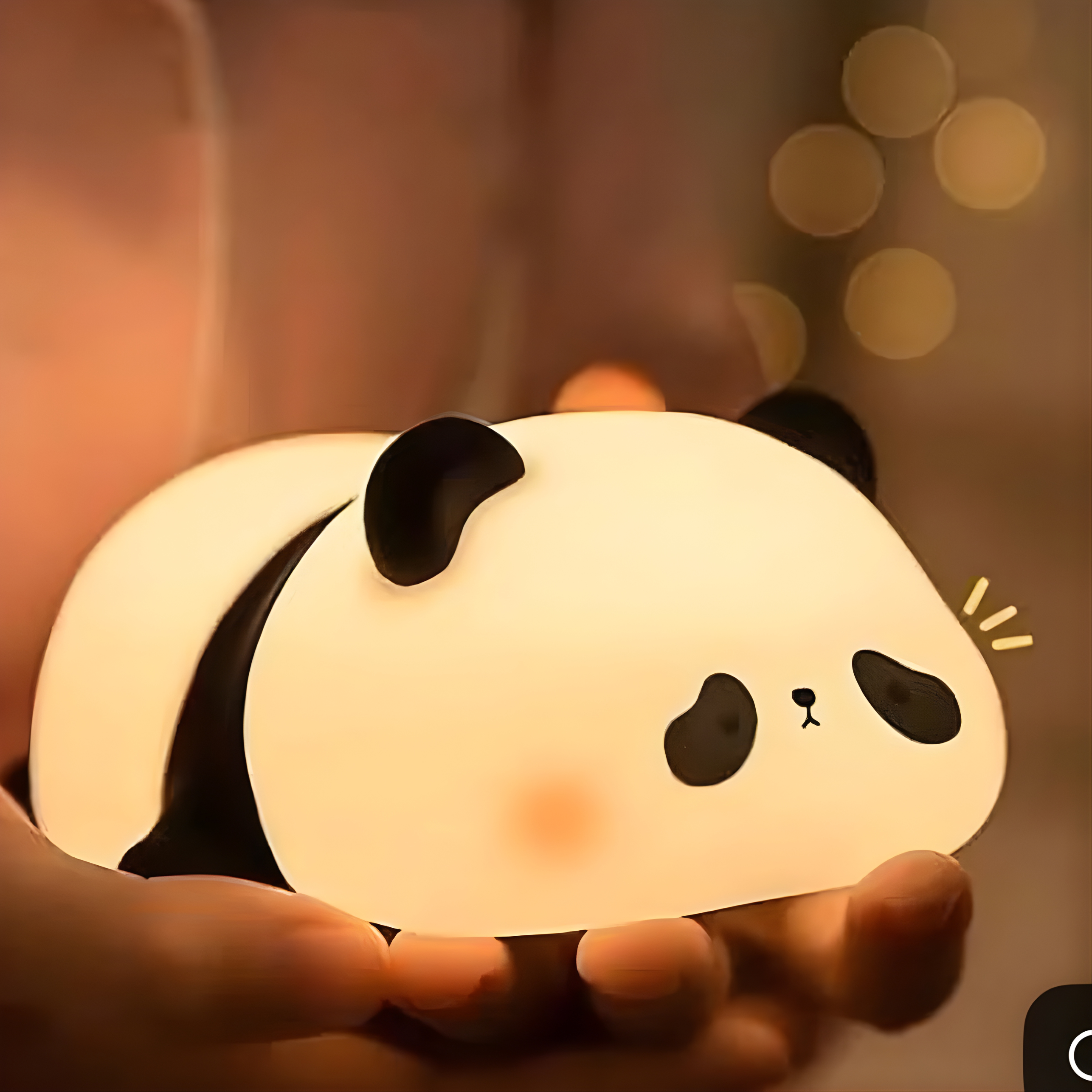 Cute Silicone Panda Night Lamp – USB Rechargeable Touch LED Light