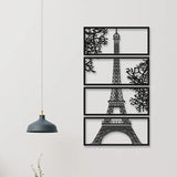 black Eiffel Tower wall art 