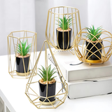 metal flower pot