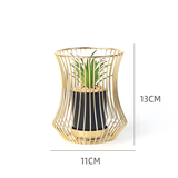 metal flower pot