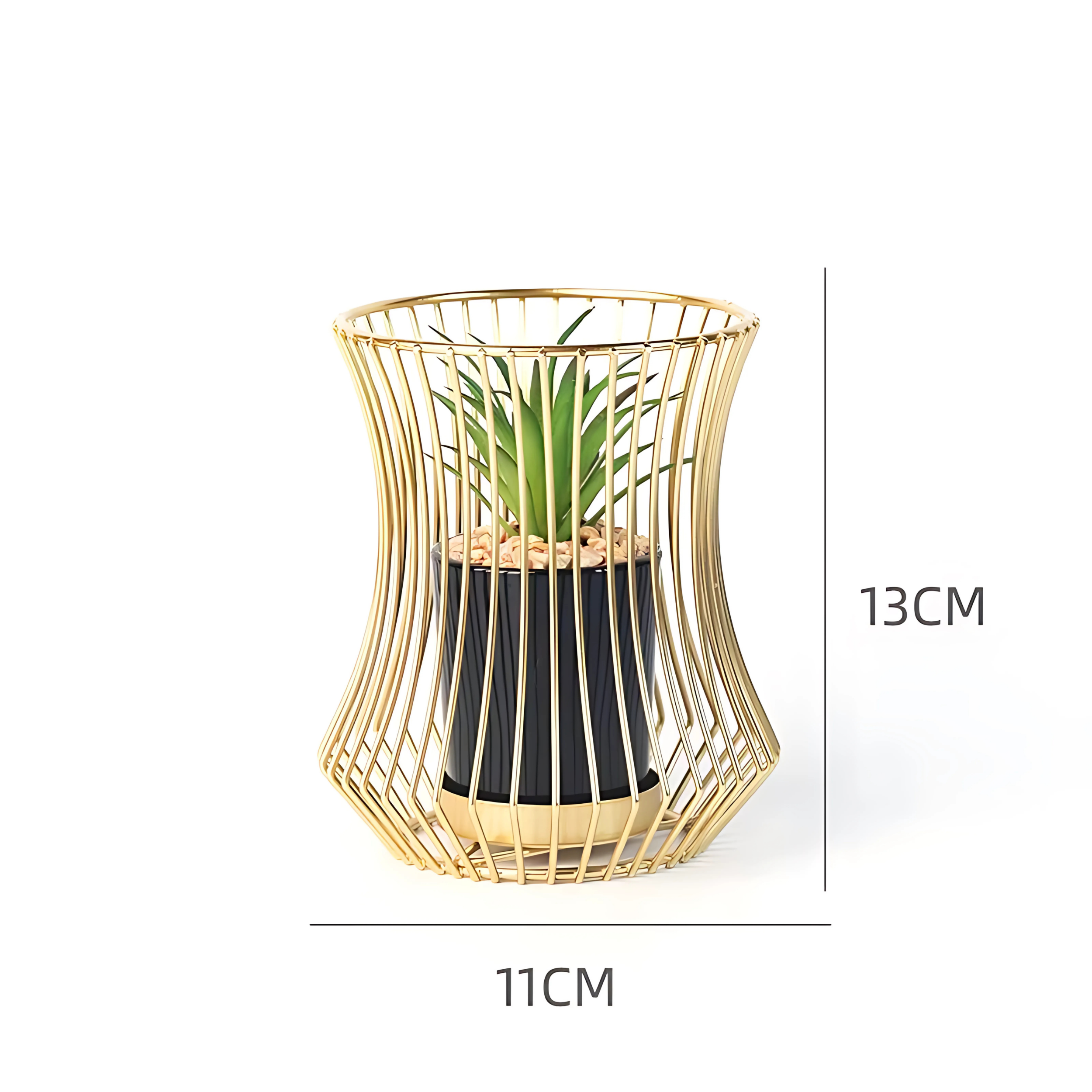 metal flower pot
