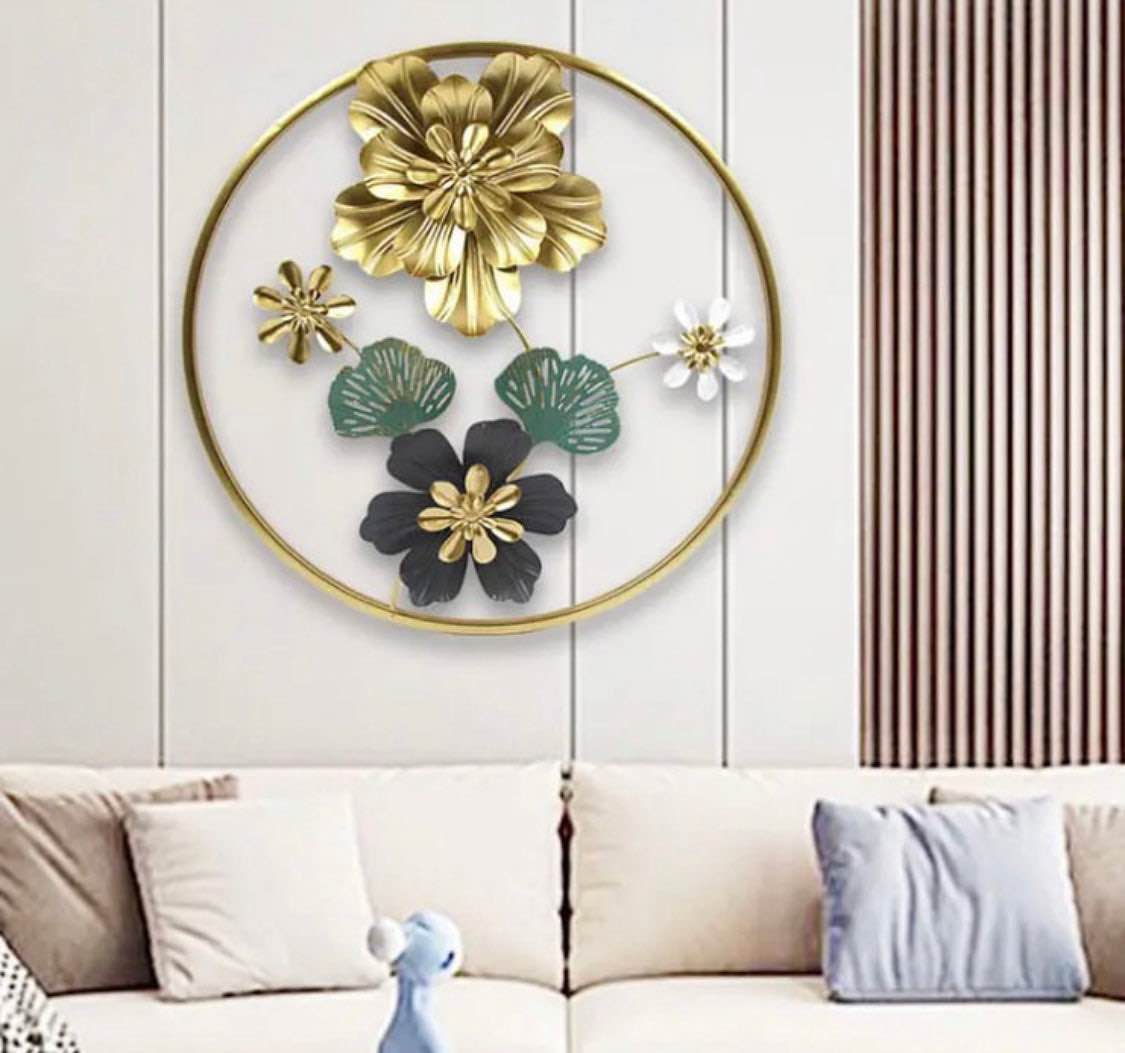 metal flower wall frame
