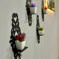 shelf with decorative plant 