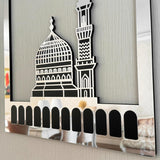 silver acrylic calligraphy